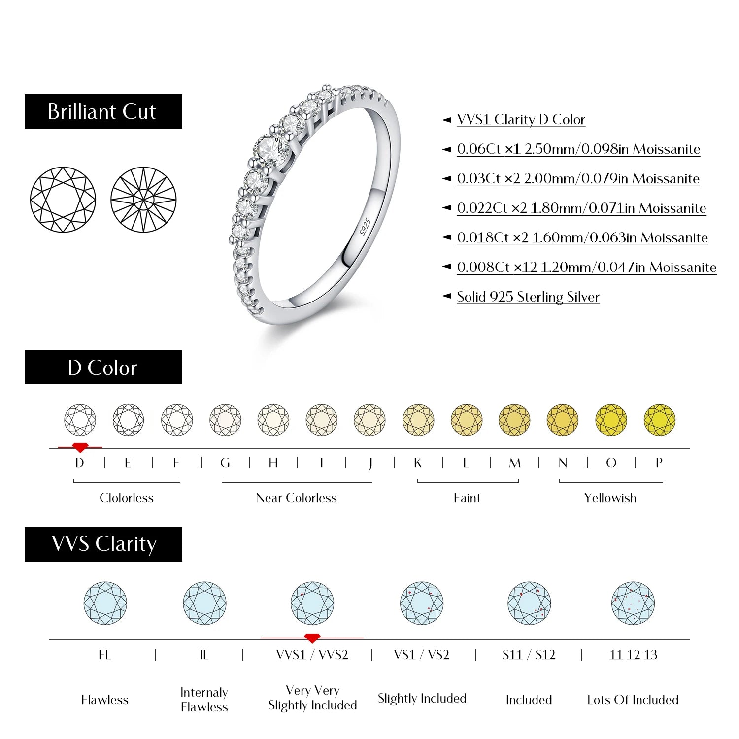 Women rings engagement featuring fine moissanite sparkle