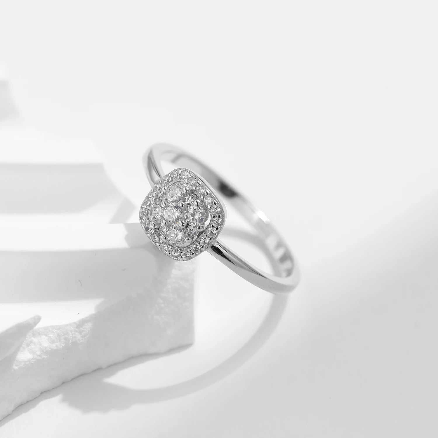 Wedding band rings aesthetic paired with a luminous vvs1 moissanite ring