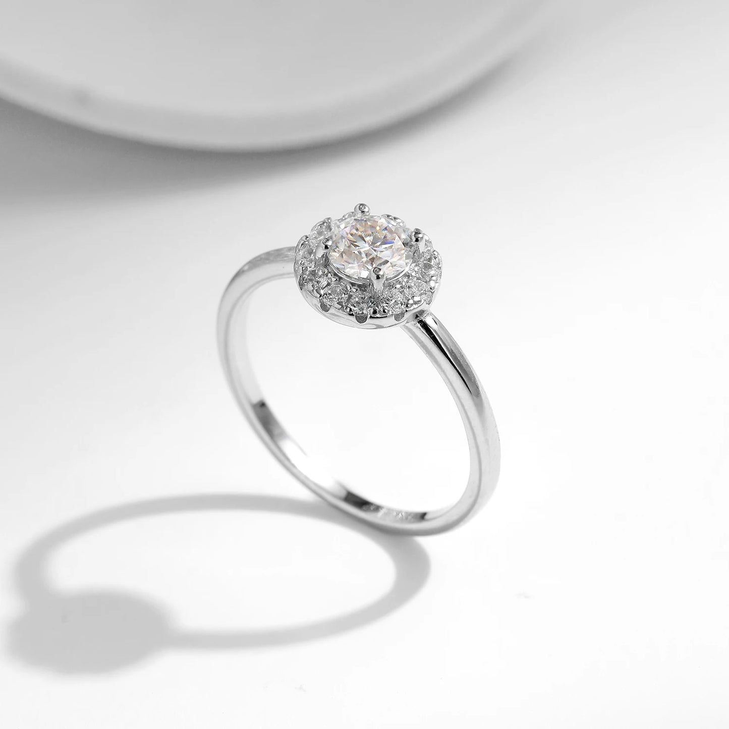 Eternal Spark Moissanite Sterling Silver Wedding Ring