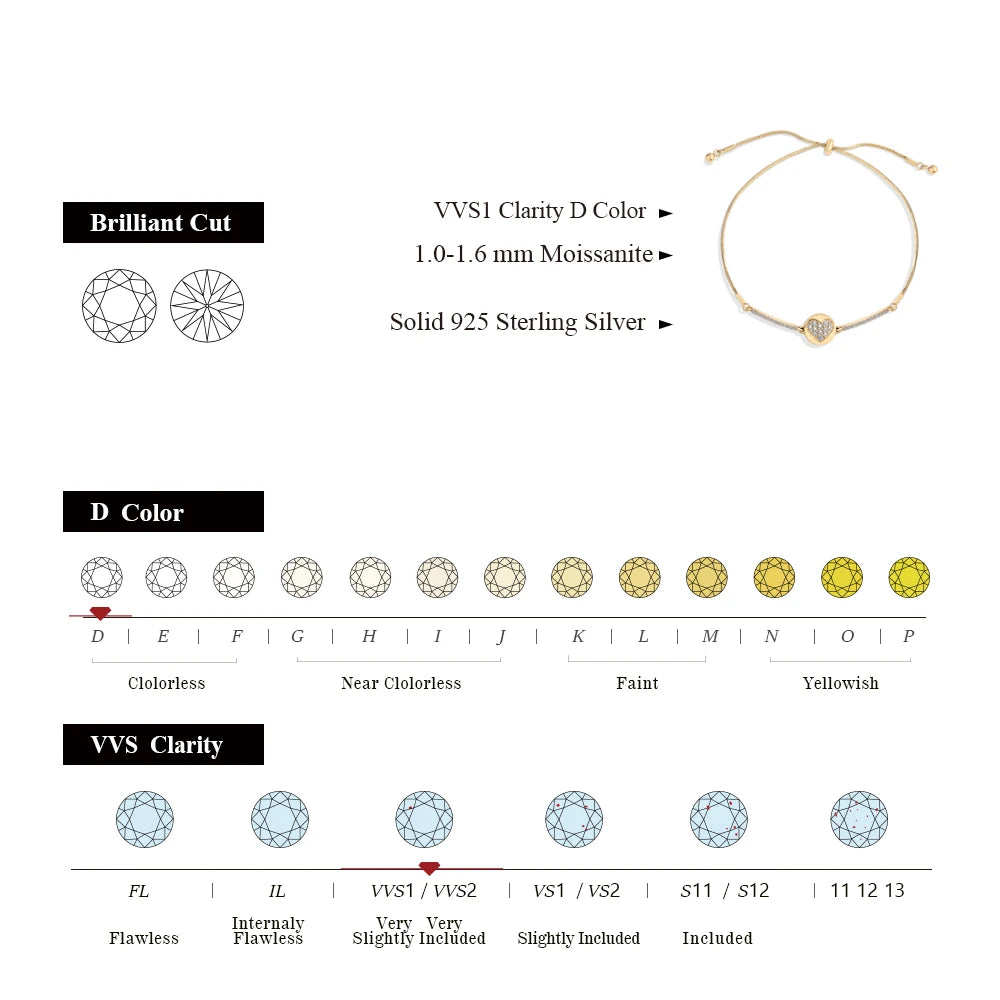 Minimal bracelet with gold detail paired with moissanite jewelry