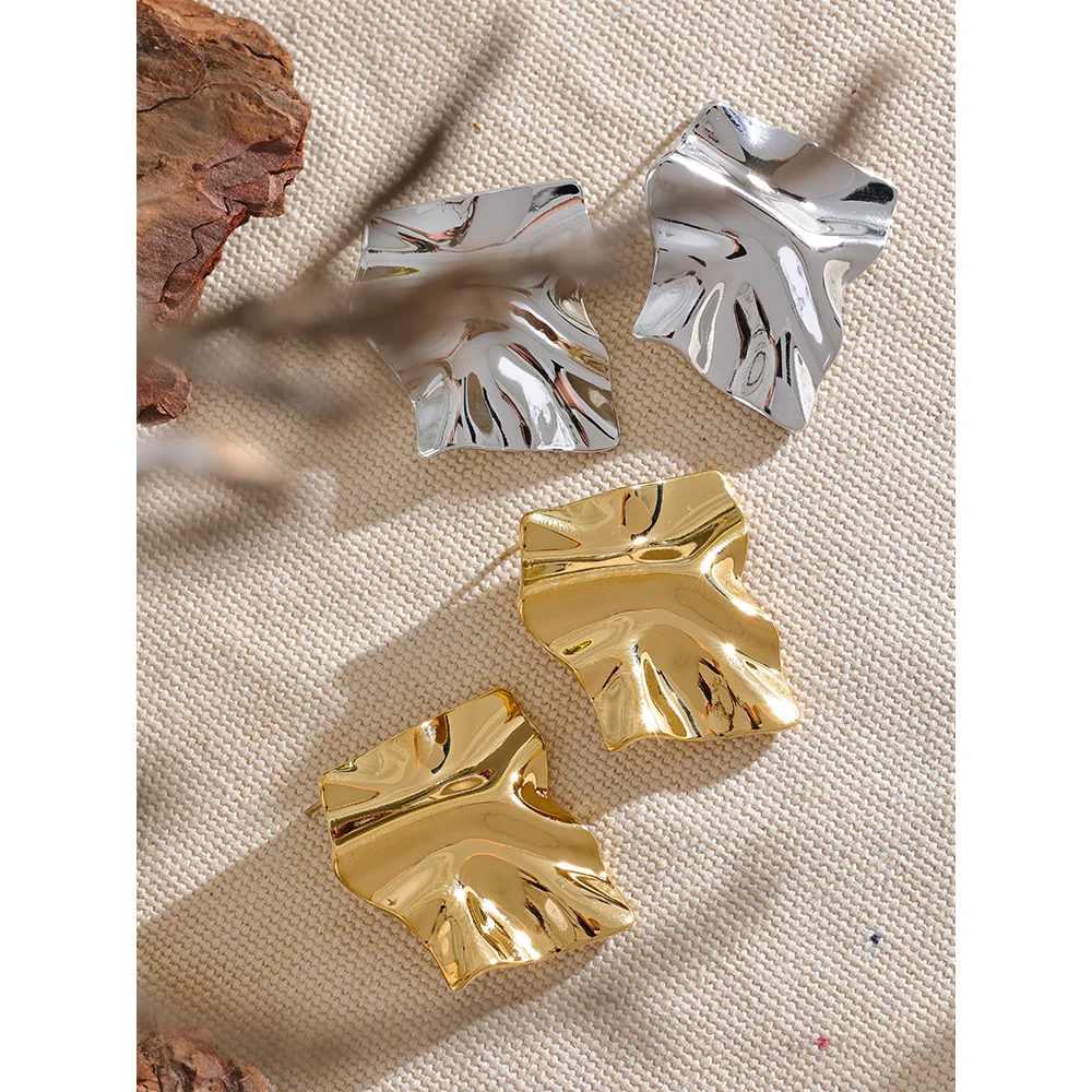 Minimal stainless steel stud earrings for everyday comfort