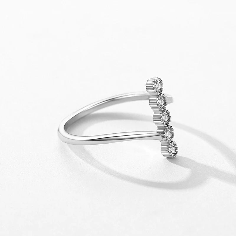 Delicate Grace Sterling Silver Engagement Ring