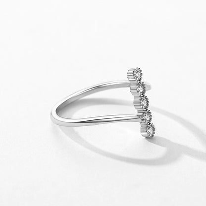 Delicate Grace Sterling Silver Engagement Ring