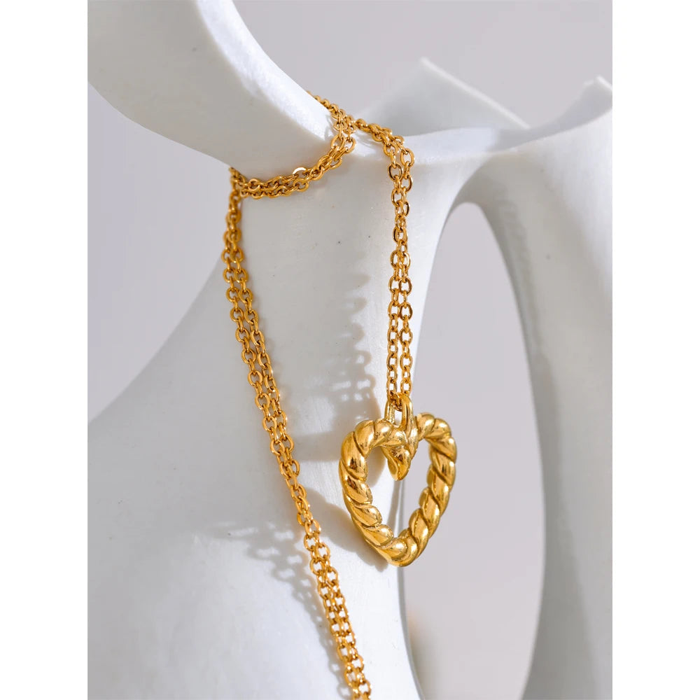 Charm necklace showing pendant in necklace detail for daily wear