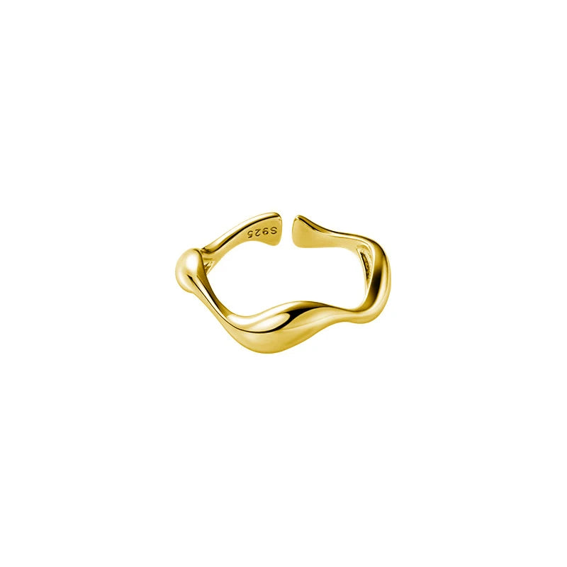 Minimal silver ring crafted in 925 sterling silver for stacking ring looks