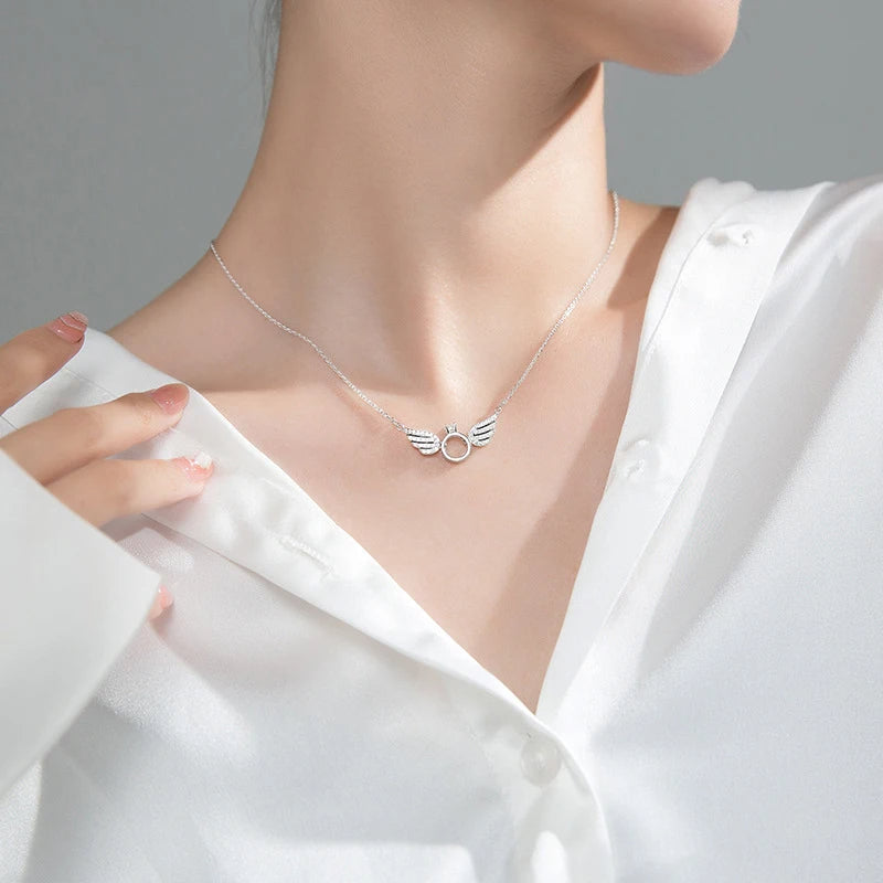 Sterling silver chain showing silver color with pendant necklace