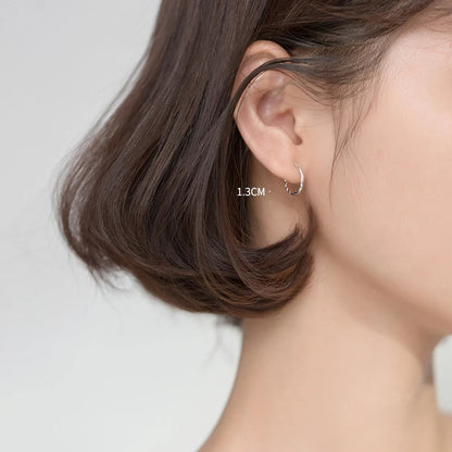 Minimalist Twist Geometric Hoop Earrings