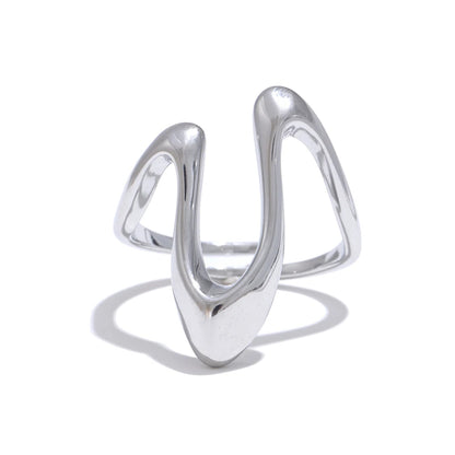 Rust-Proof Stainless Steel U-Shape Adjustable Ring